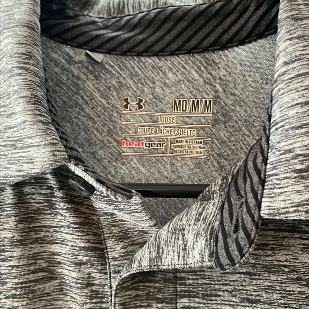 Under Armour Men's Gray Polo Shirt - Picture 3 of 3